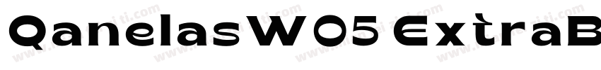 QanelasW05 ExtraBold Regular字体转换
